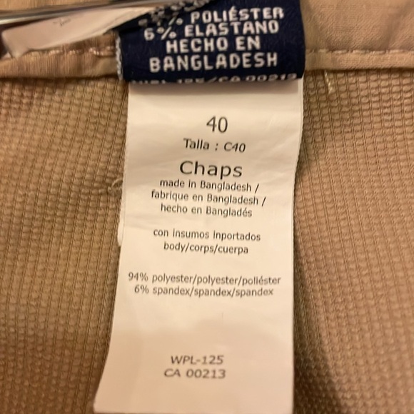 Chaps Golf 78 Men’s 40 Tan Stretch Shorts - Picture 7 of 8